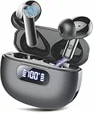 Wekily Kopfhörer Kabellos Bluetooth, In Ear Kopfhörer Bluetooth 5.3 mit 4 ENC Noise Cancelling Mic, 2024 Neue Kopfhörer Kabellos LED Anzeige, 48Std Earbuds