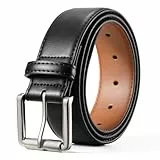 BELTROAD Ledergürtel Herren, Gürtel Herren Split Leather 40mm breit, Männer Gürtel Herrengürtel for Arbeitshose Jeans Geschenke Schwarz, 110cm