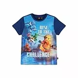 Kabooki Lego Ninjago T-Shirt für Kinder | Kurzarm | T-Shirt für Jungen | 100% weicher Baumwolle |104 | Dunkelblau