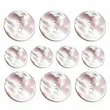 10 Stück Perlmutt Knöpfe, 20mm Knöpfe Perlmutt Zum Nähen, Mother Of Pearl Buttons, Natürliche Perlmuttknöpfe Ästhetische Für Hemden, Anzug, Mantel, Windbreaker, Pullover
