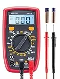 AstroAI Digital Multimeter voltmeter strommessgerät Tester Messung von AC/DC Spannung, DC Strom, Widerstand, Diode, Kontinuität Messinstrument mit großes LCD-Anzeige und Hintergrundbeleuchtung,Schwarz