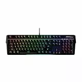 HyperX Alloy MKW100 - Mechanische Gaming-Tastatur - RGB-Beleuchtung, QWERTY-Layout, Staubgeschützte Switches, Abnehmbare Handballenauflage, Aluminiumrahmen, PC/PS5/Xbox-kompatibel, Schwarz