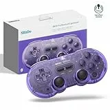 8bitdo SN30 PRO Bluetooth Controller Kompatibel mit Switch PC, Update zum Hall-Effekt-Joystick Kabelloses Gamepad für PC, Windows, Android, macOS, Steam, Raspberry Pi (Lila Ausgabe)