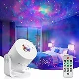 Swoieltr LED Sternenhimmel Projektor mit Fernbedienung | 33 Lichtmodi, Winkel, Helligkeit, Geschwindigkeit, Lautstärke einstellbar | Nachtlicht für Kinder & Erwachsene – Schlafzimmer, Party