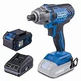 Scheppach Akku Schlagschrauber C-ID180-X Akkuschrauber | Drehmoment 180Nm | Schlagzahl 3600bpm | Drehzahl 0–2800 min-1 | Aufnahme ¼ Zoll | 20V-IXES-Serie | 10 Jahre Garantie | mit 4Ah Akku & Ladegerät