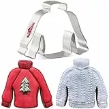 LILIAO Ausstechform für Weihnachten, Winter, hässlicher Pullover, 10,2 x 8,1 cm, Edelstahl