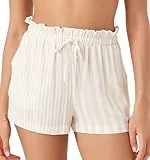 Roxy Boardshorts für Damen – schnell trocknende Badeshorts, Badehose, Bikini-Überzug, Strandbekleidung, Egret, Medium