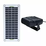 ASHATA 30W Solarpanel Heizung, Mono Kristalliner Tragbarer Raumheizung mit Batterie Box Set, für Auto Haustier Haus Camping Outdoor Heizung