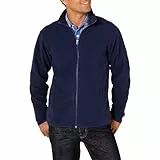 Amazon Essentials Herren Fleecejacke mit durchgehendem Reißverschluss (in Big und Tall erhältlich), Marineblau, XXL