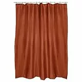 MSV Anti-Schimmel Duschvorhang - Anti-Bakteriell, waschbar, wasserdicht, Polyester, 180x200cm Terracotta Rot