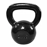 Amazon Basics Kugelhantel aus Gusseisen, 20 kg, Schwarz