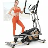 Neezee Ellipsentrainer für Zuhause, Crosstrainer mit 16 Leisen Widerstandsstufen, LCD-Monitor via Bluetooth, 17,7 Zoll Schrittlänge, Neu Verbesserter 3-in-1 Crosstrainer, Maximale 330LBS