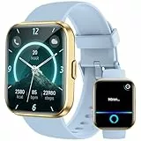 Woneligo Smartwatch Damen Herren mit Telefonfunktion, 1.8' Schrittzähler Uhr mit Alexa,24H Herzfrequenz,SpO2,Schlaf,IP68 Wasserdicht, 100+ Sportmodi Fitnessuhr Damen