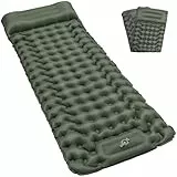 Satisure Wasserdicht Camping Isomatte, Luftmatratze Aufblasbare Camping Matratze mit Pumpe Outdoor, Ultraleicht Luftmatratze, Rucksackreisen, Nackenroll, Kissen, aufblasbare strandmatte