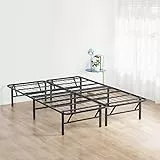 Olee Sleep 35,6 cm faltbares Metall-Plattform-Bettgestell, Stahlmatratzenfundament, Komfort-Basis, einfache Aufbewahrung unter dem Bett, kein Boxspringbett erforderlich, volle Größe