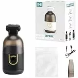 SMZhomeone Kabelloser USB für mini Staubsauger für Schreibtisch & Tastatur, 2200Pa Saugkraft, leise unter 36dB, abnehmbarer Behälter, kompakt 9x6x12cm, Weiß(Black)