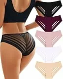 ALL OF SHE 5er Pack Unterhosen Damen Spitze Unterwäsche Frauen Sexy Unterwäsche für Frau mit BH Damen Ohne Bügel Dessous Damen Sexy Unterwäsche Boho Kleidung Lingerie M