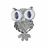 SOIMISS Stylische Eule Brosche Mit Diamantbesetztem Design Silberne Alloy Brustnadel Für Damen Als Modisches Accessoire Für Kleidung Schals Und Taschen