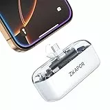 ZKAPOR Mini Power Bank 5000mAh, Integrierter Faltbarer USB C Konnektor Kleine Powerbank 20W PD Externer Akku Portable Schnellladung Kompatibel mit iPhone 16/15 Serie, Galaxy S24/23, USB C-Handys usw