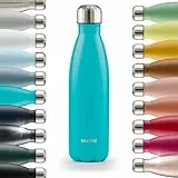 Blumtal Trinkflasche 500 ml Edelstahl - auslaufsichere Isolierflasche - BPA-freie Trinkflasche kalt & warm - doppelwandige Insulated Bottle - rostbeständige Isolierflasche Petrol