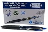 Uni-Ball Rollerball Signo UMN-207E Gel-Tinte, Blau, 0,7 mm, Box, 12 Stück