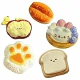 HTTDSLF 5 Stück Stress Relief Toy, Mochi Squishy Toys Set, Fufu Squishy für Stressabbau, Squeeze Squishies Anti-Stress-Spielzeug, Kawaii Soft Silikon Spielzeug für Kinder, Mitgebsel Party Geschenke