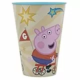 Stor WIEDERVERWENDBARER KINDERBECHER AUS BPA-FREIEM KUNSTSTOFF 430 ML | PEPPA PIG KINDNESS COUNTS, Bunt