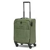 REDOLZ Cabin Weichschalen Kabinen-Koffer | Leichter Trolley mit 4 Doppelrollen für Damen & Herren 37 x 23 x 55 cm (Essentials 12)