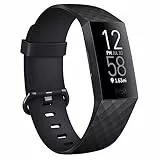 Vancle für Fitbit Charge 4 Armband Damen Herren,Silikon Sport Ersatzarmbänder Uhrenarmband für Fitbit Charge 3 Armband/Fitbit Charge 4 SE Armband/Fitbit Charge 3 SE Armband(S,Schwarz)