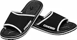 Cressi Lipari - Slipper für Strand und Schwimmbad - Erwachsene und Kinder,Mehrfarbig (Schwarz), 44 EU