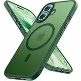 Miracase für iPhone 17 Hülle für Magsafe [TOP Militärschutz & Magnetkraft] Stoßfest Kratzfest mit Samtiger Haptik Extrem Langlebig Handyhülle für iPhone 17 6,3', Matt-TiefGrün