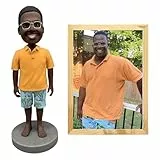 Basierend auf Ihrem Foto, individuelle Wackelköpfe, vollständig personalisierte Statue, einzigartige, handgefertigte Wackelkopf-Figur, individuelles Geschenk für Weihnachten, Geburtstag