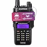 MIRKIT Wasserdichtes Radio, BAOFENG UV-9R Plus MK1 (UV-82 3. Generation), MaxPower mit USB-Programmierkabel für Dual-Band UV9R & 2200 mAh Akku, IP67 tragbares Radio: Staub-, kalt & wasserdicht