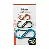 S-Biner® Aluminum Dual Carabiner - 3 Pack - Assorted, Farblich Sortiert