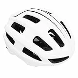 ANGGREK Leichter Fahrradhelm, EPS-Schaumstoffkörper, Verstellbare Passform, Atmungsaktiver Mountainbike-Helm für Erwachsene 61–65 cm (White)