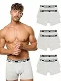 Indicode Herren INMilano 6er Pack Boxershorts | Unterwäsche Boxer Shorts Unterhosen Lt Grey Mix, L