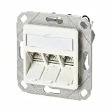 METZ CONNECT C6Amodul 3 Port 180°M UPk-Dose, reinweiß RAL9010