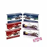 Anthon Berg Marzipan Pralinen-Set - needforsweet - 2x Pflaume de Madeira 2x Erdbeere Champagner 2x Blauberre Vodka 6x192,5g