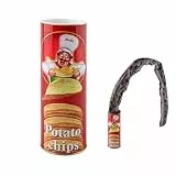 Generisch Scherzspielzeug Kartoffelchipsdose Schlange - Überraschungsfeder-Spielzeug Für Aprilscherz- und Halloween-Partys | Humorvolle Geschenkartikel, einzigartige Streichspielzeuge, Gruselartikel