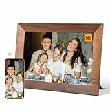 KODAK Digitaler Bilderrahmen WLAN 10.1 Zoll, HD IPS-Touchscreen Elektronischer Bilderrahmen mit 32 GB Speicher, Automatische Bilderdrehung, Teilen von Fotos oder Videos überall über App