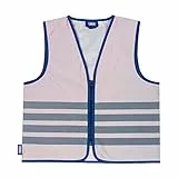 ABUS Kinder-Warnweste Lumino Urban Vest Kids - voll reflektierende Sicherheitsweste für bessere Sichtbarkeit bei Nacht - mit Reißverschluss - Größe L
