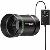 VIVOSUN Rohrventilator 100 mm mit Drehzahlregler, 221 m³/h leiser EC Rohrlüfter, Abluftventilator für HVAC, Growzelt, Gewächshaus, Keller, Garage, Bad, Küche, Dachboden und 3D-Drucker