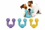 Flamingo Hundespielzeug – Freckles U-Ring – Latex – mit Quietscher Größe S – 10 cm