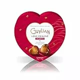 Guylian Herzen Nuss-Nougat 105 g-Packung im Geschenkherz – Gefüllte herzförmige Premium Nougat Pralinen als Geschenkbox, perfekt für Muttertag, Valentinstag, Geschenk (1 x 105g)