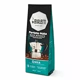 Bialetti - Perfetto Moka Deka: Gemahlener Kaffee mit mittlerer Röstung, Getreide-Aroma, 250g, Beutel mit Aromaventil