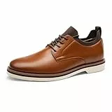 Bruno Marc Herren Schnürhalbschuhe Bequeme Anzugschuhe Männer Business Büro,Size 46,Braun,BMUMOX2508