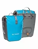 VAUDE Fahrradtaschen für Gepäckträger Aqua Back 2x24L in blau 2 x Hinterradtaschen wasserdicht, Fahrrad Gepäckträgertasche hinten, einfache Befestigung – Made in Germany, Icicle