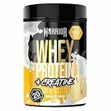 Warrior Whey Proteinpulver 500 g Plus Kreatin (Vanilleeis) muskelaturaufbau- und Erholungsgetränk, Genießen nach dem Training, Protein-Shake, Kohlenhydratarm & Lecker, Sporternährung