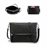 Gladdon Umhängetasche damen,Schultertasche mit Reißverschluss, Crossbody Tasche, Leder Handtasche Klein, Daypack…