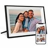 Humblestead Digitaler Bilderrahmen 10,1 Zoll 32GB WiFi Elektronischer Bilderrahmen 1280x800 HD intelligenter Touchscreen, Automatische Drehung, mühelose Fernkonfiguration über die AiMOR-App, Schwarz